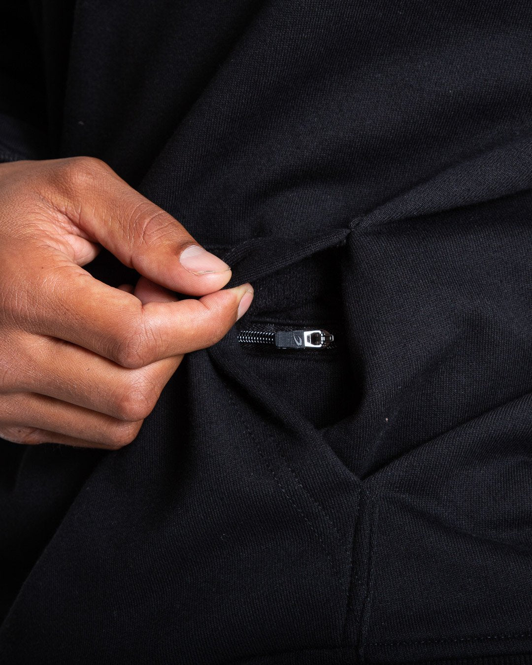HRDR FSTR SMTR Unisex Hoodie - Black