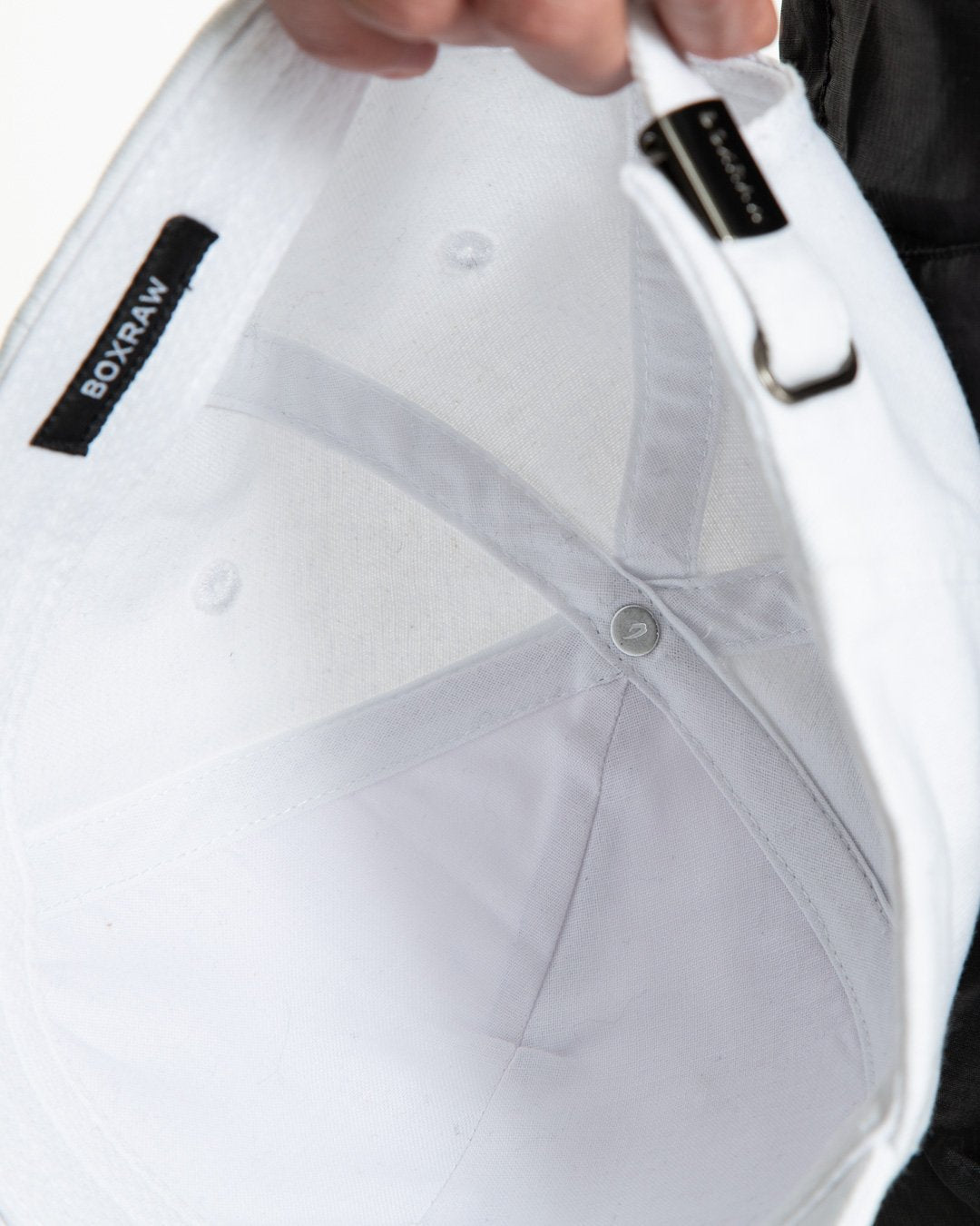 Steel Strike Baseball Cap - White - BOXRAW