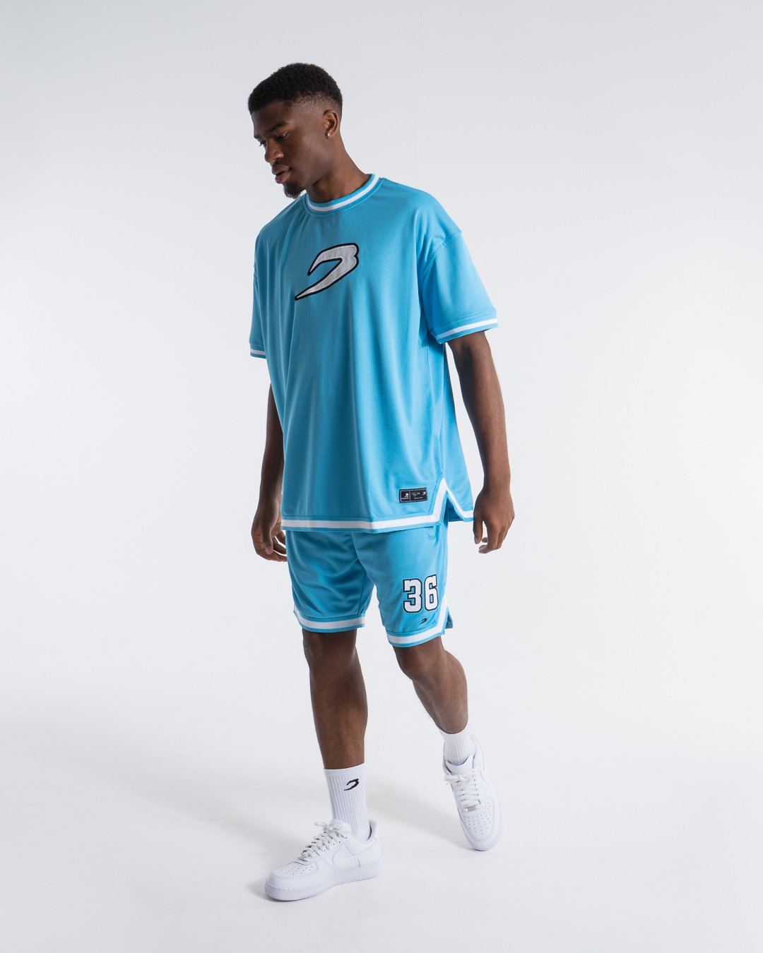 36 by Teddy Atlas Shorts - Baby Blue | BOXRAW