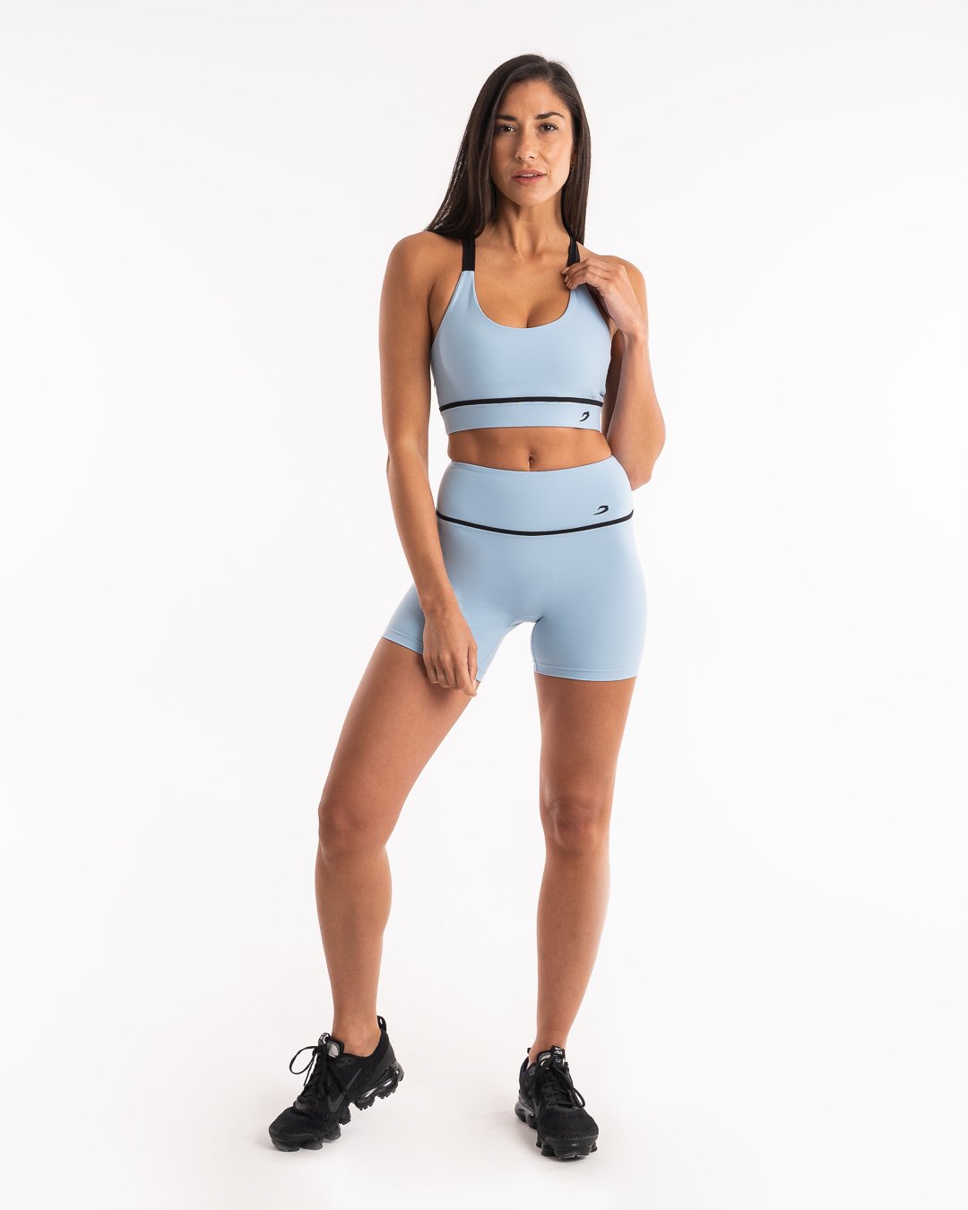 Valerie Cycling Shorts - Baby Blue | Women's Training | BOXRAW