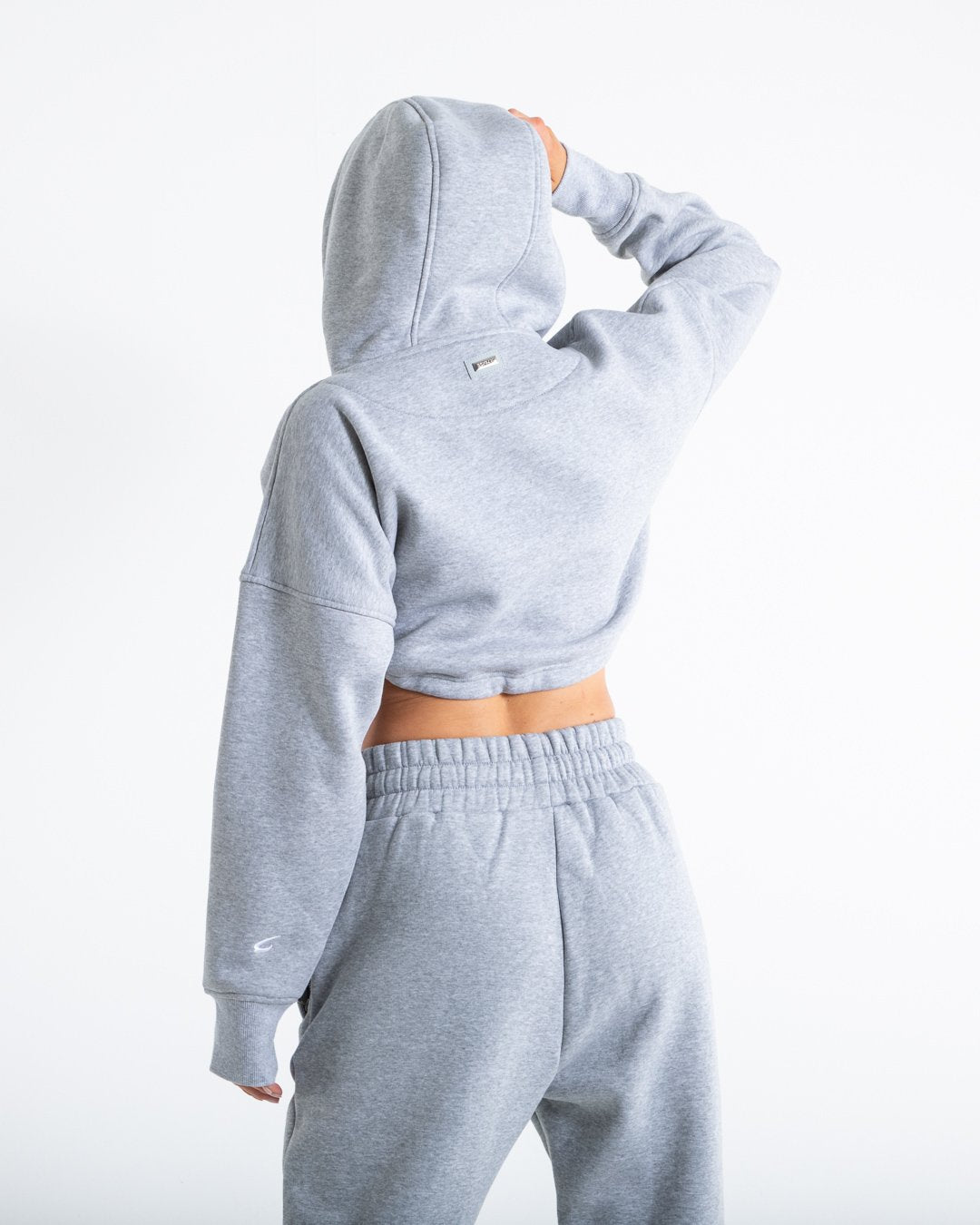 Johnson Cropped Hoodie - Grey