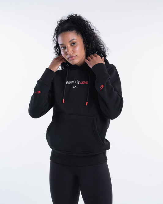 Boxing Is Love Hoodie - Black | BOXRAW