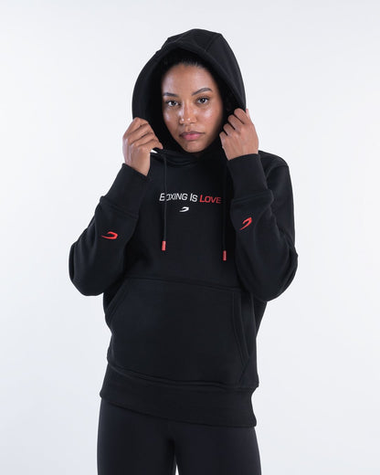 Boxing Is Love Hoodie - Black | BOXRAW