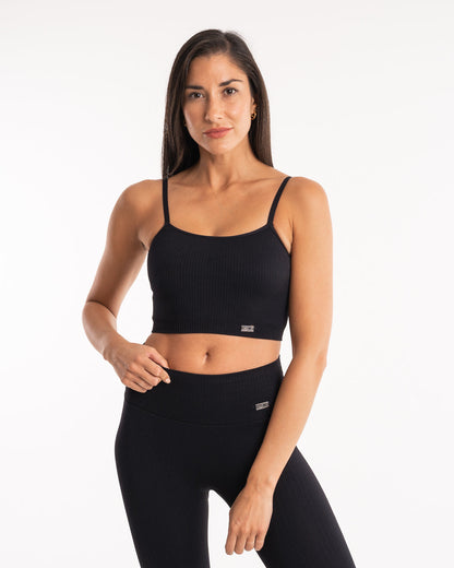 Alejandra Tank Bra - Black | BOXRAW