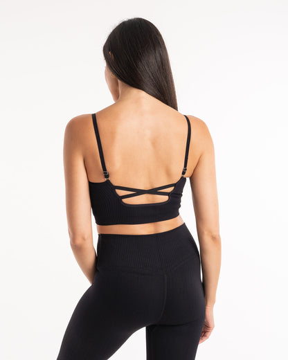 Alejandra Tank Bra - Black | BOXRAW