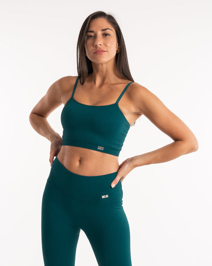 Alejandra Tank Bra - Teal | BOXRAW