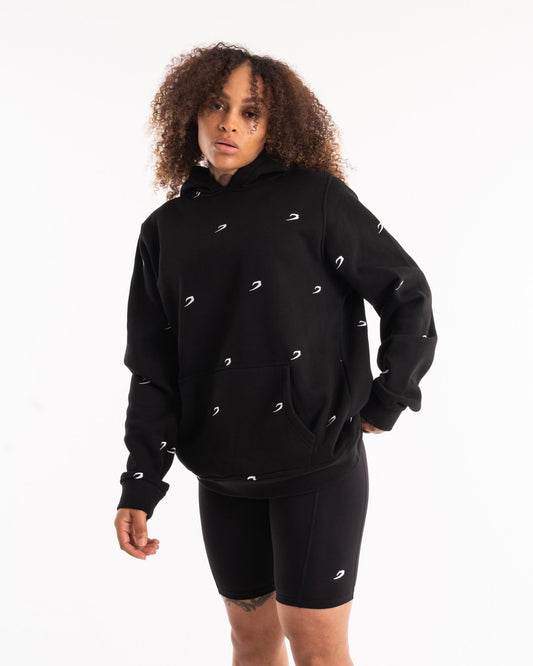 All Over Strike Hoodie - Black