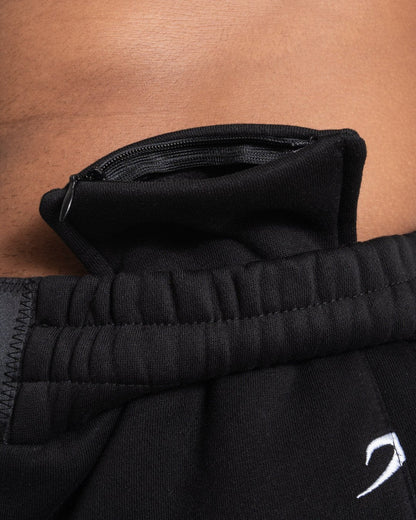 All Over Strike Logo Shorts - Black | BOXRAW