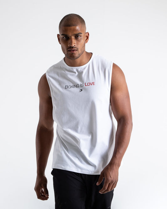 BOXRAW Boxing Is Love Tank White
