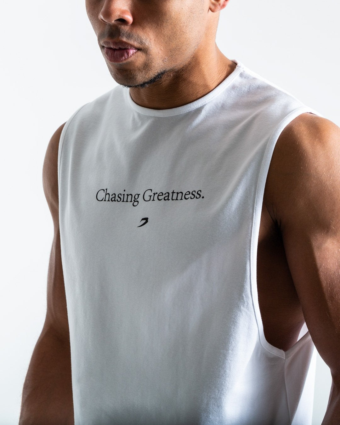 BOXRAW Chasing Greatness Muscle Tank - White