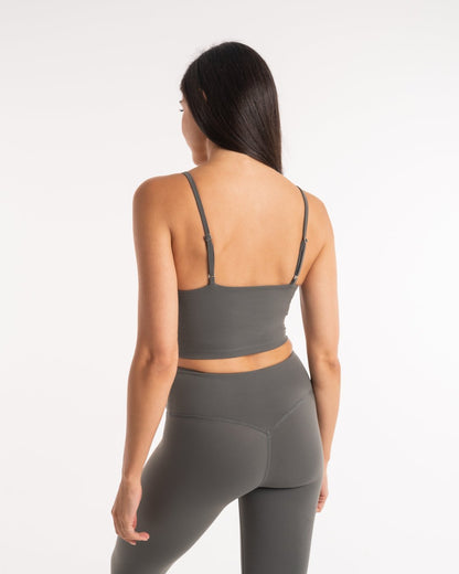Delia Tank Bra - Khaki