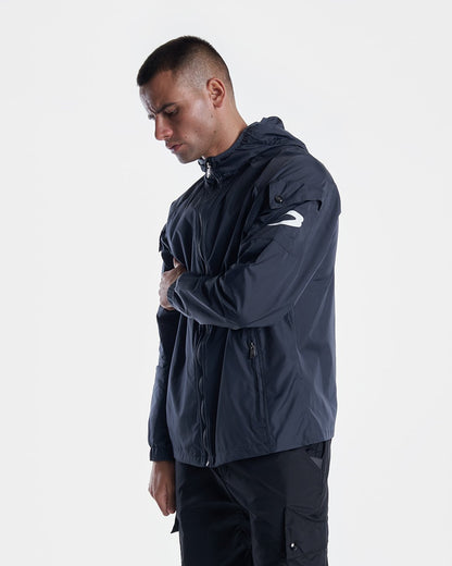 Dundee Windbreaker Jacket - Charcoal - BOXRAW