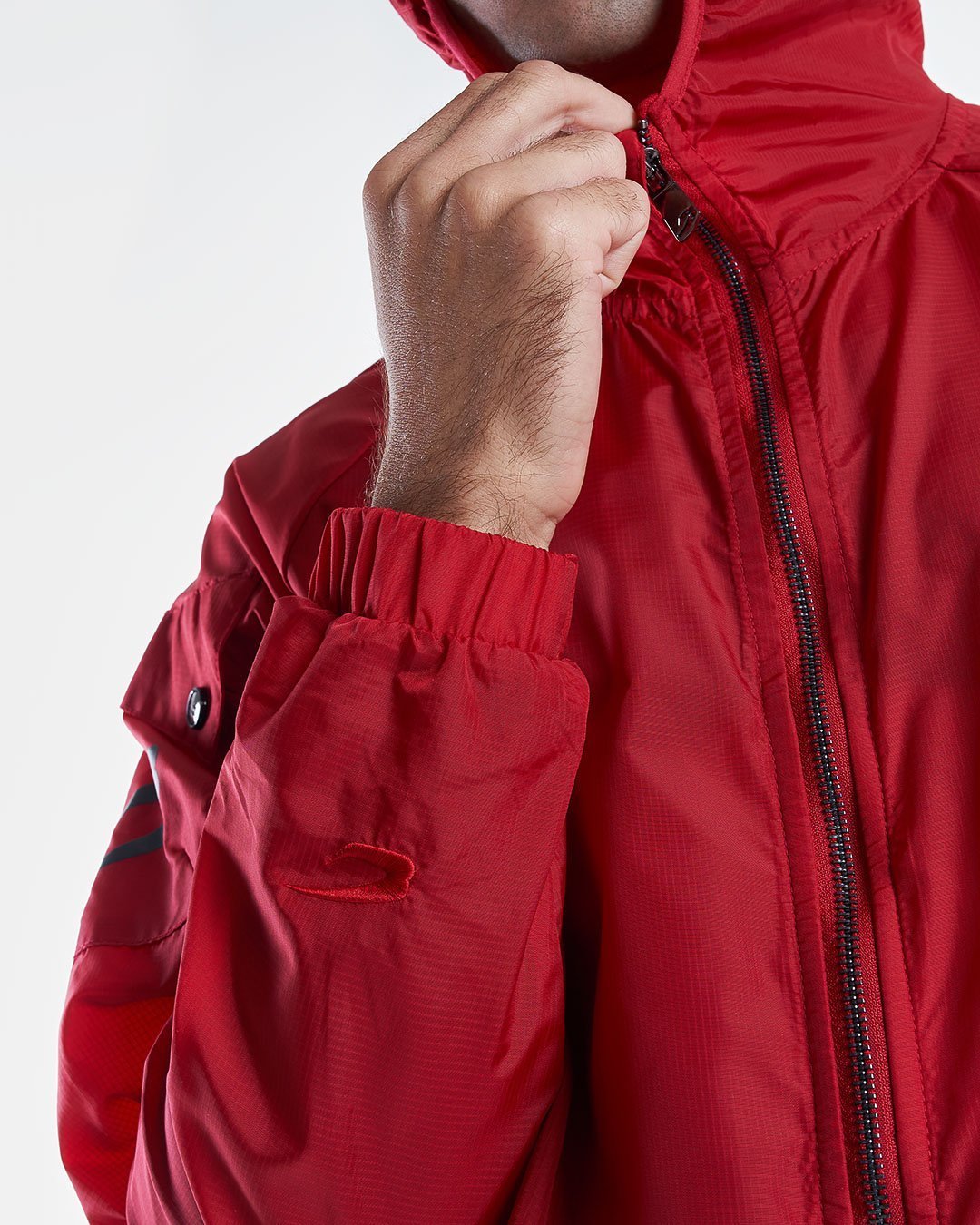 Dundee Windbreaker Jacket - Red - BOXRAW
