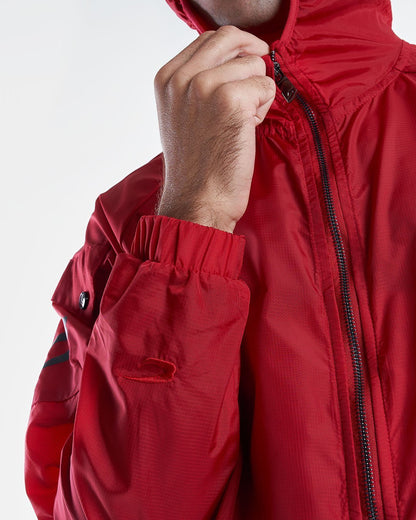 Dundee Windbreaker Jacket - Red - BOXRAW
