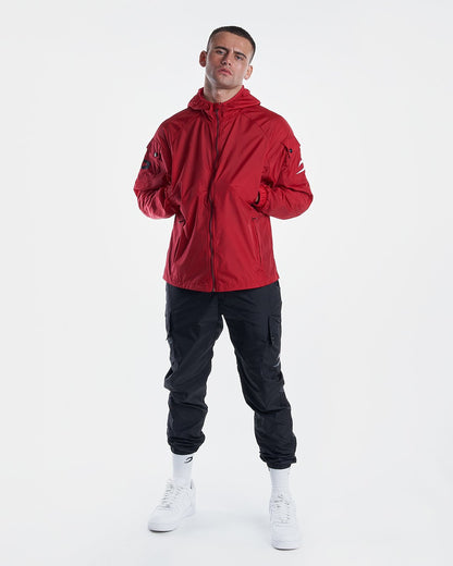 Dundee Windbreaker Jacket - Red - BOXRAW