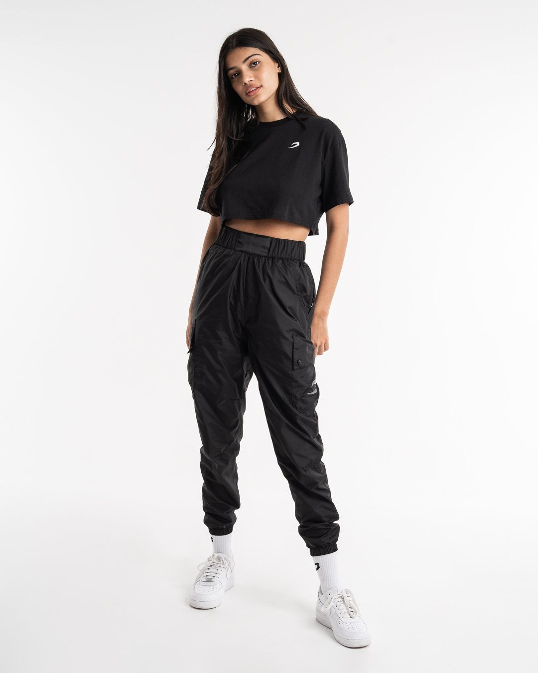Women's Dundee Cargo Pants - Black | BOXRAW