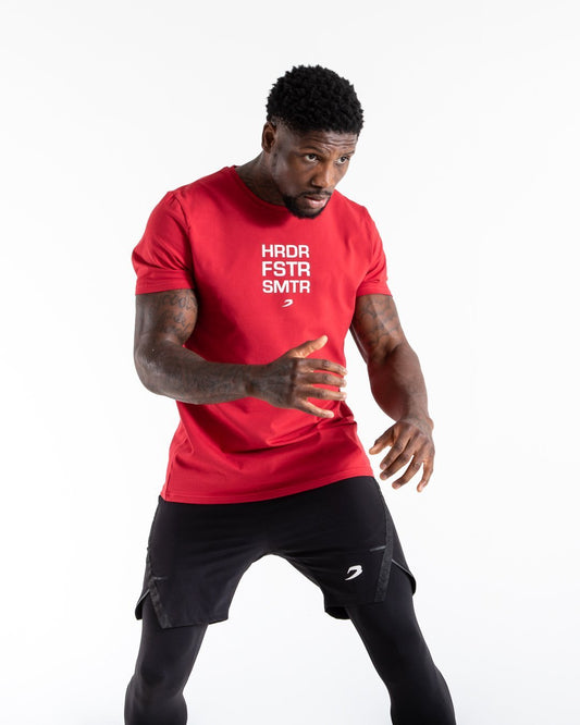 HRDR FSTR SMTR T-Shirt - Red
