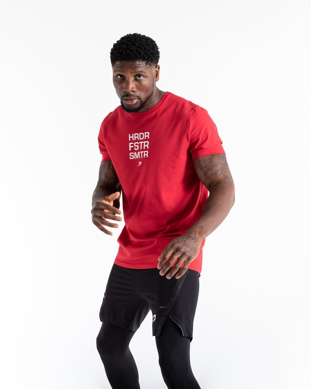 HRDR FSTR SMTR T-Shirt - Red