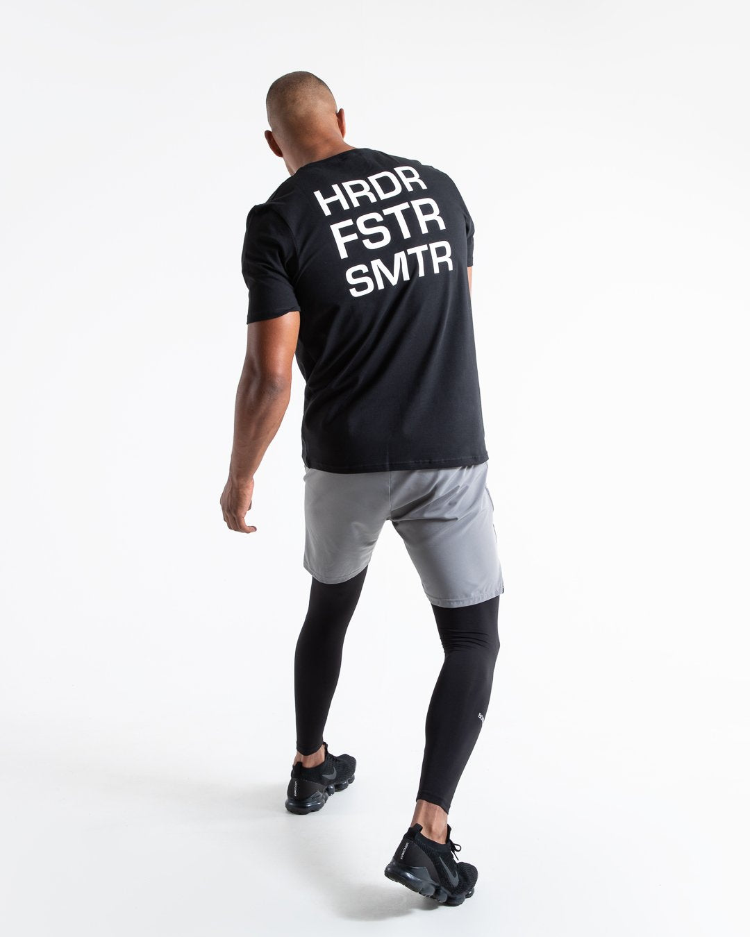 HRDR FSTR SMTR T-Shirt - Black