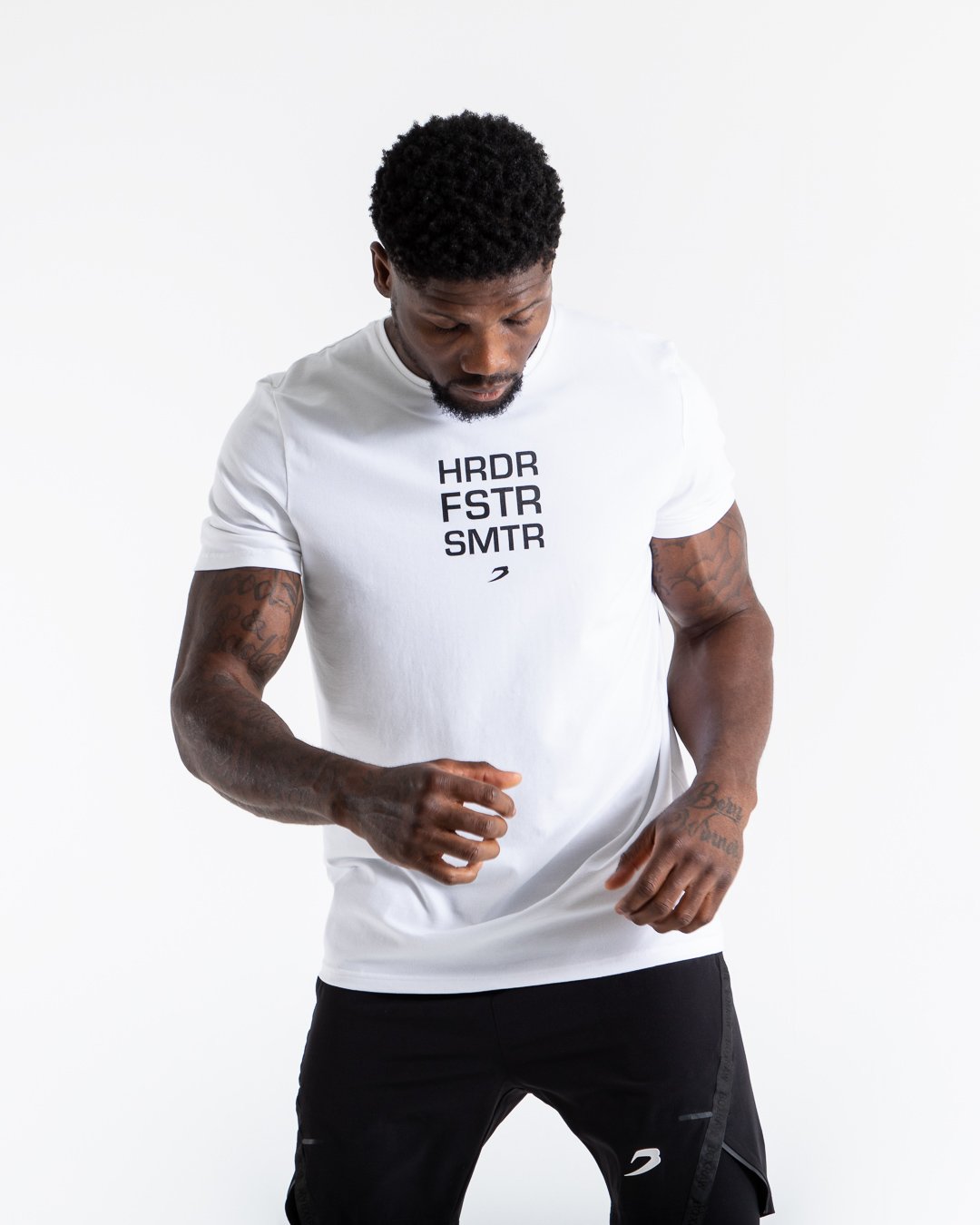 HRDR FSTR SMTR T-Shirt - White
