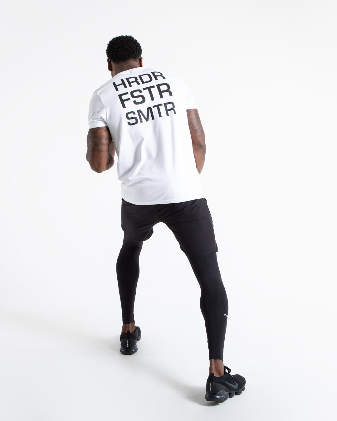 HRDR FSTR SMTR T-Shirt - White