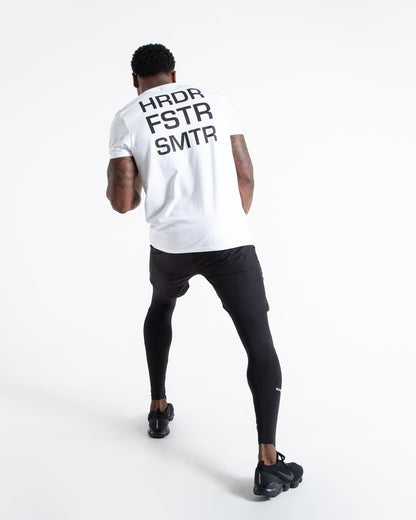 HRDR FSTR SMTR T-Shirt - White