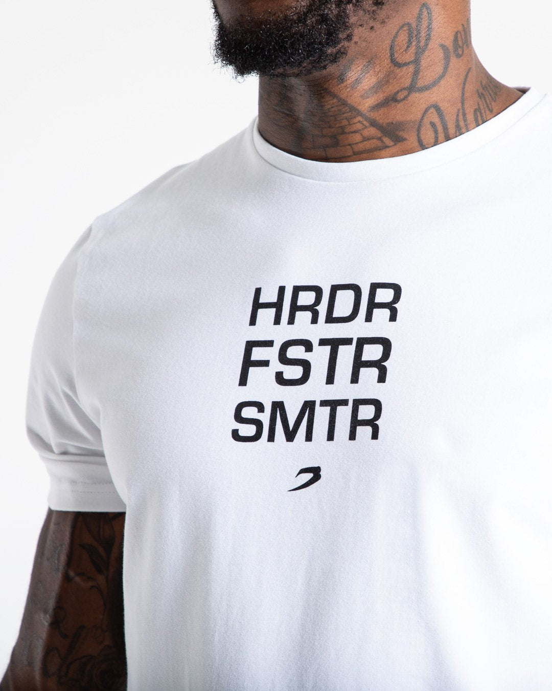 HRDR FSTR SMTR T-Shirt - White