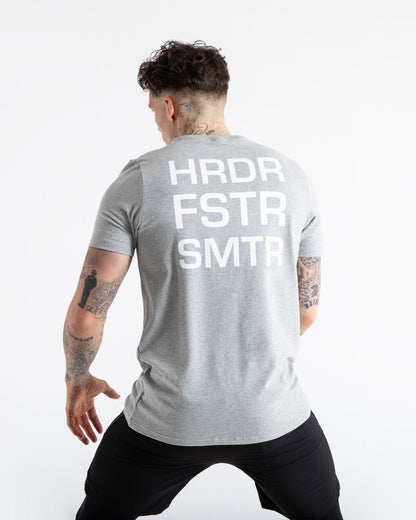 HRDR FSTR SMTR T-Shirt - Grey