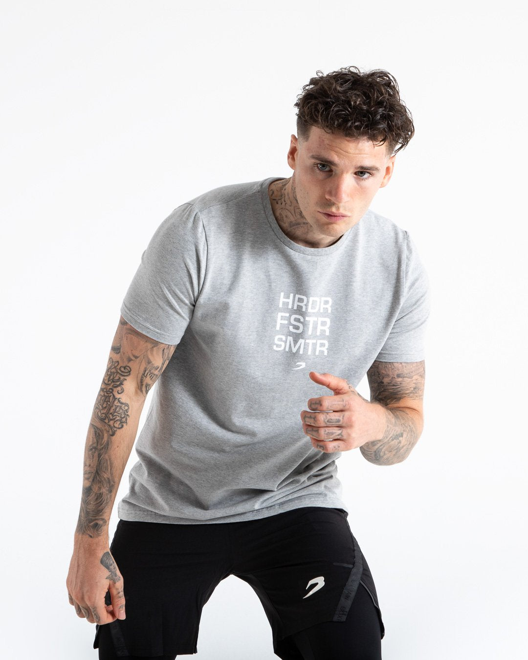 HRDR FSTR SMTR T-Shirt - Grey