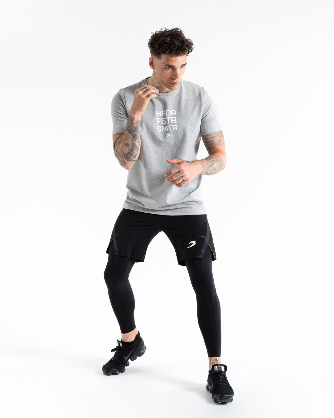 HRDR FSTR SMTR T-Shirt - Grey