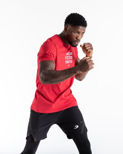 HRDR FSTR SMTR T-Shirt - Red