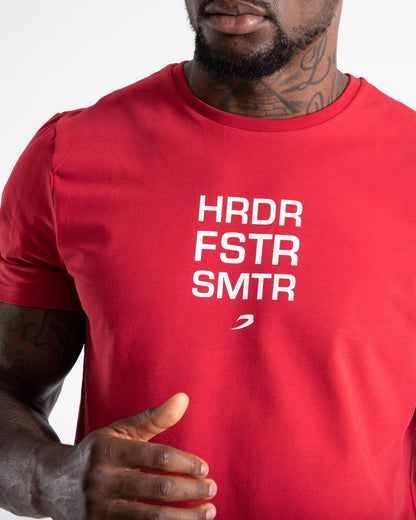 HRDR FSTR SMTR T-Shirt - Red