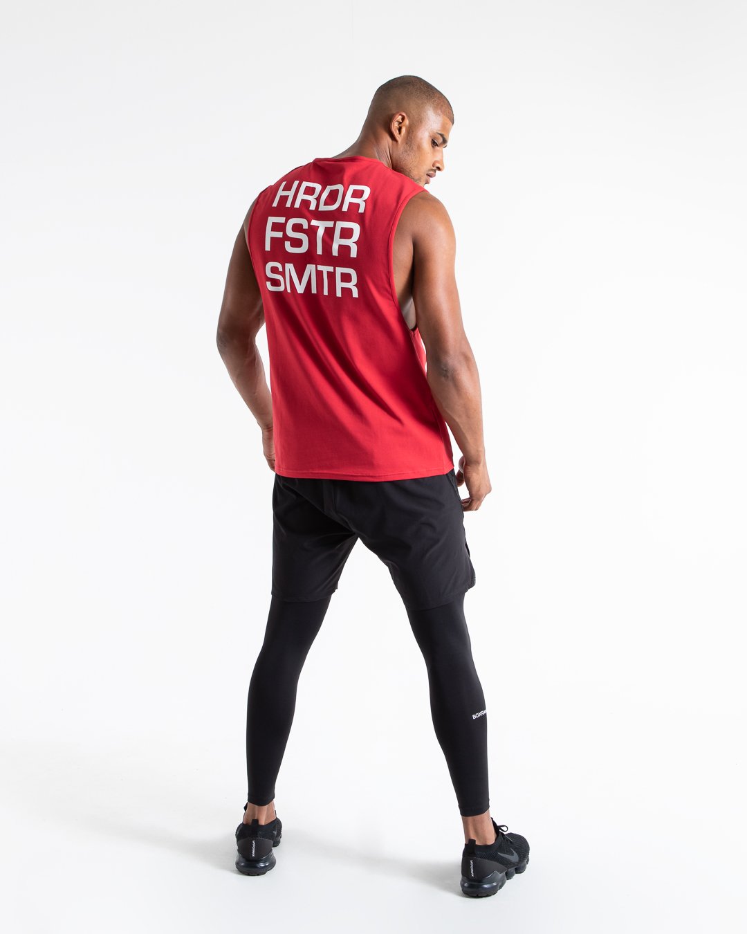 HRDR FSTR SMTR Muscle Tank - Red