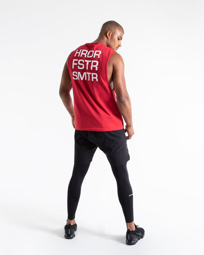HRDR FSTR SMTR Muscle Tank - Red