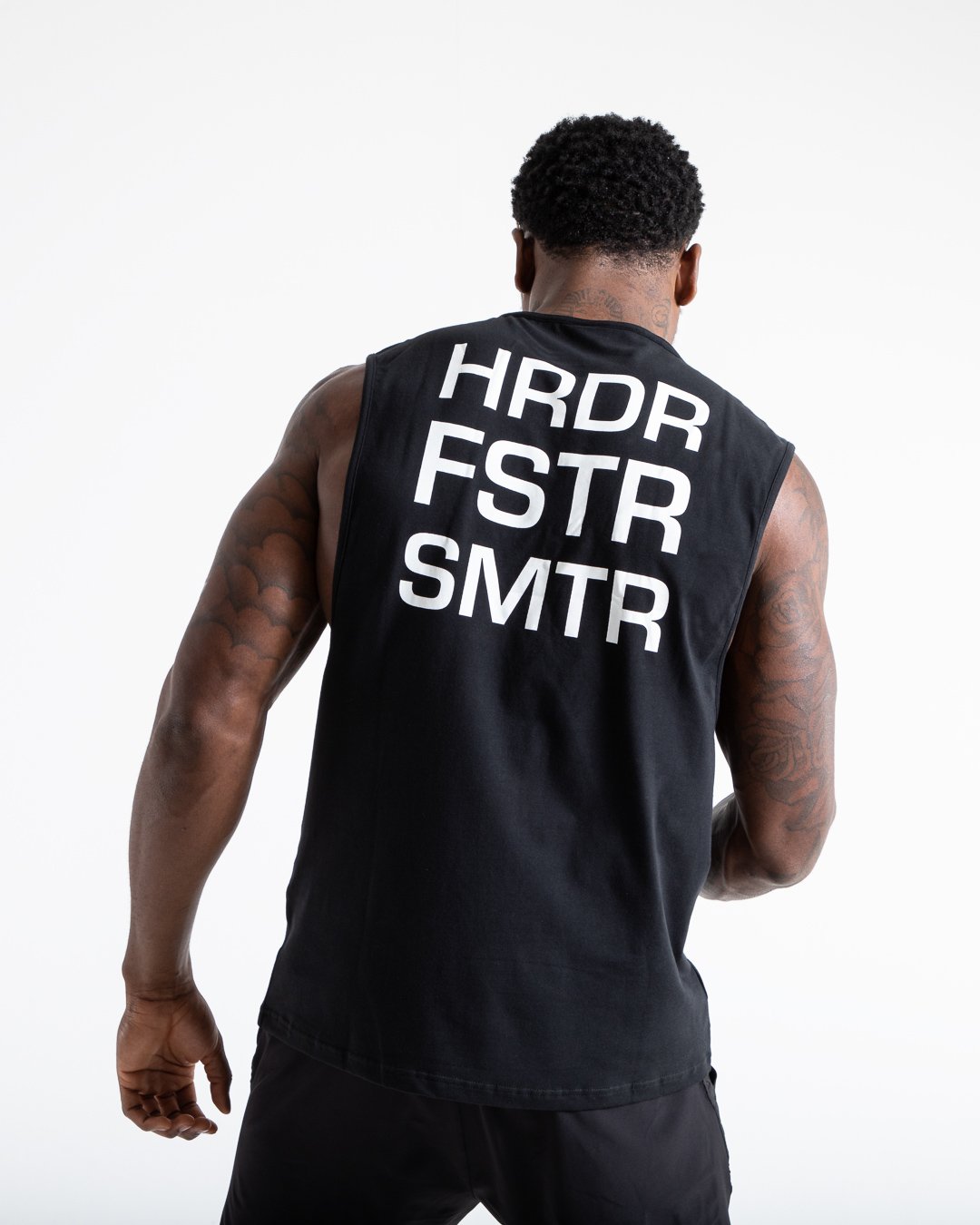 HRDR FSTR SMTR Muscle Tank - Black