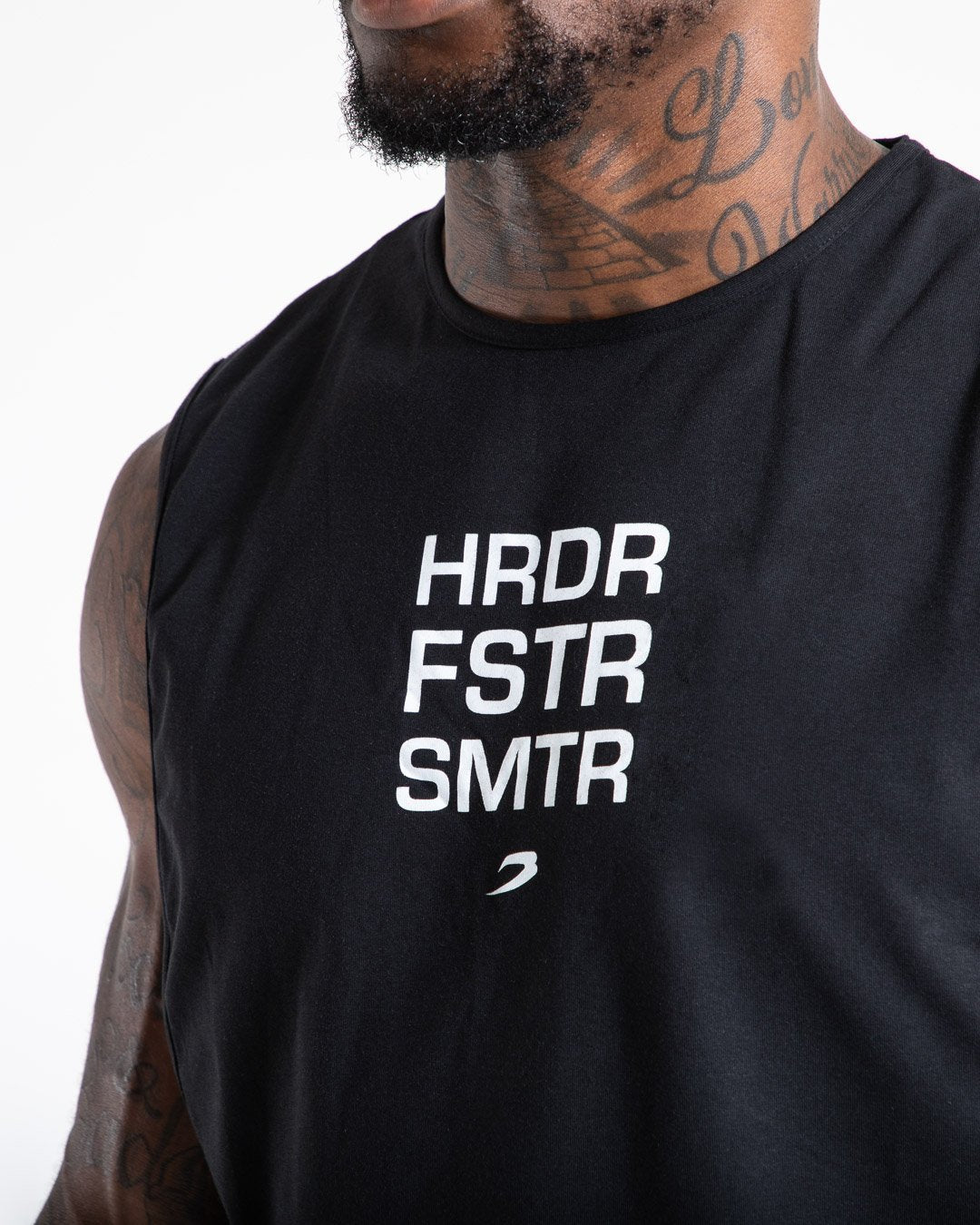 HRDR FSTR SMTR Muscle Tank - Black