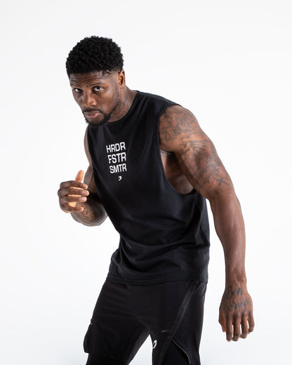 HRDR FSTR SMTR Muscle Tank - Black