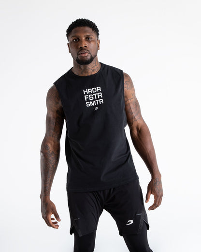 HRDR FSTR SMTR Muscle Tank - Black