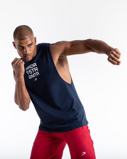 HRDR FSTR SMTR Muscle Tank - Navy