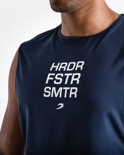HRDR FSTR SMTR Muscle Tank - Navy