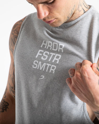 HRDR FSTR SMTR Muscle Tank - Grey