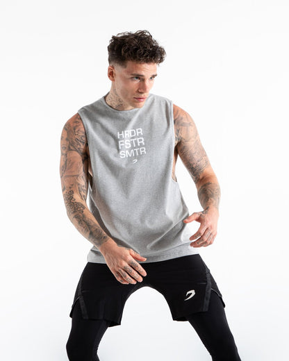 HRDR FSTR SMTR Muscle Tank - Grey