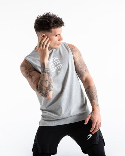 HRDR FSTR SMTR Muscle Tank - Grey