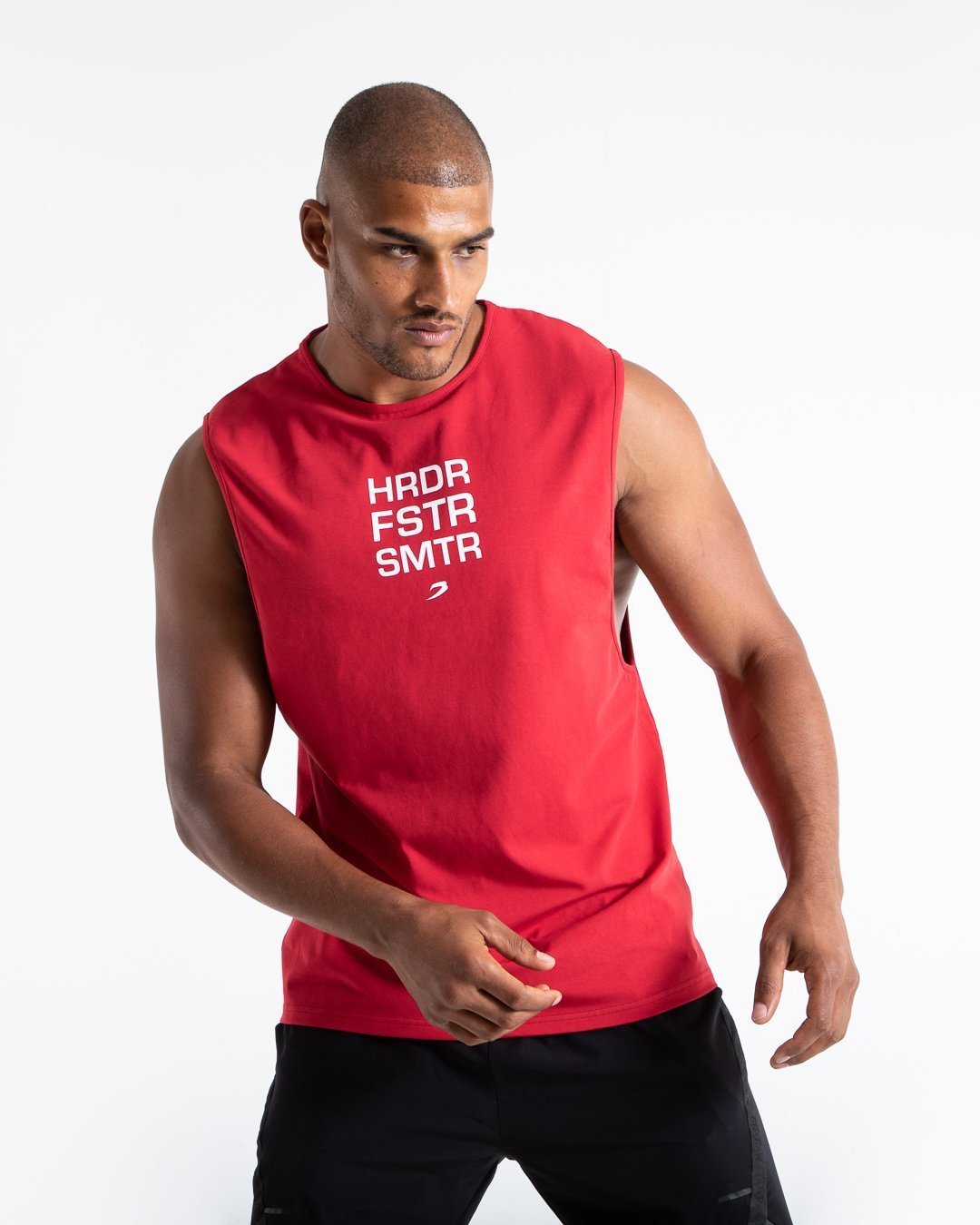 HRDR FSTR SMTR Muscle Tank - Red