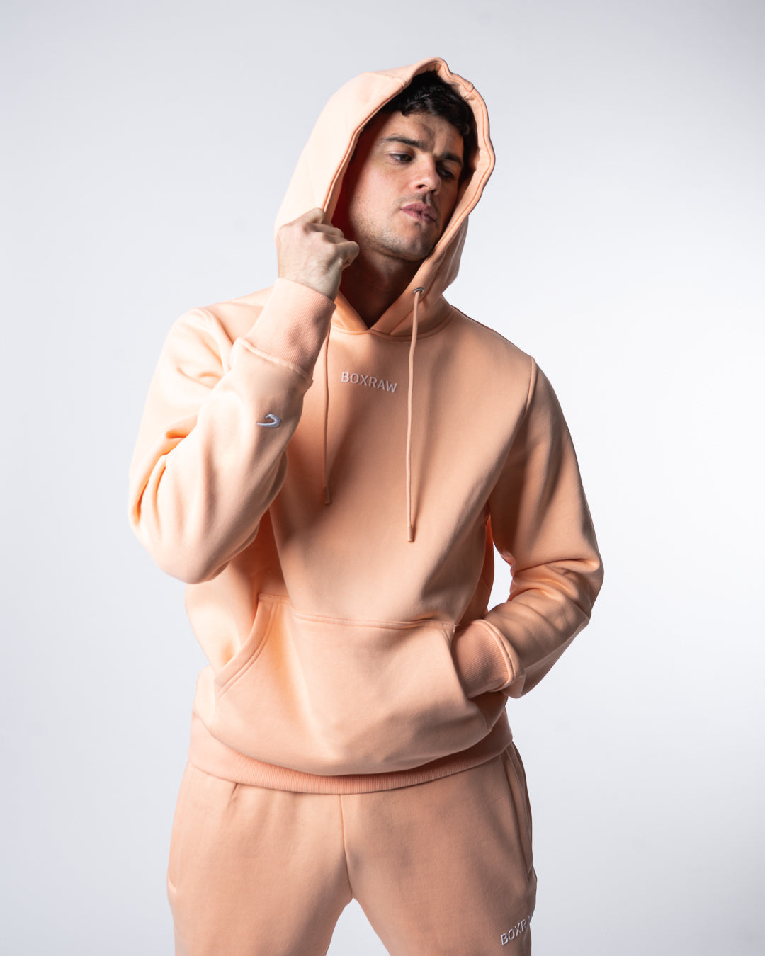 Johnson Hoodie - Salmon | BOXRAW