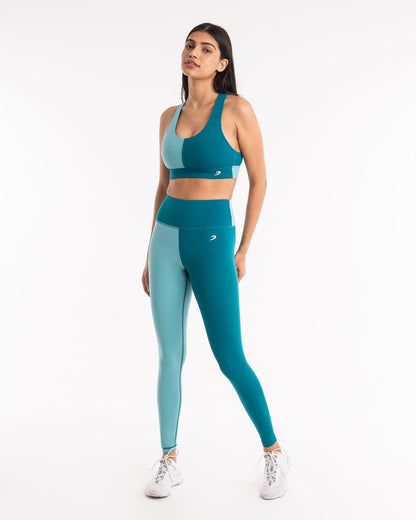 Lisa Sports Bra - Teal | BOXRAW