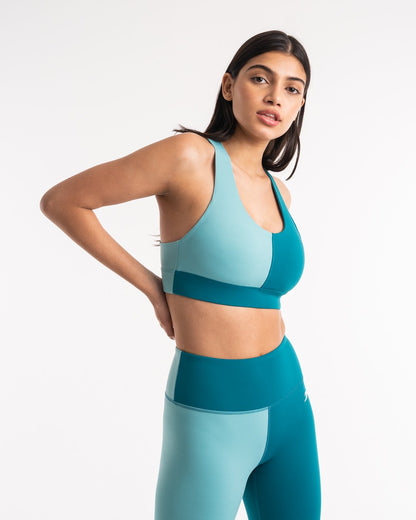 Lisa Sports Bra - Teal | BOXRAW