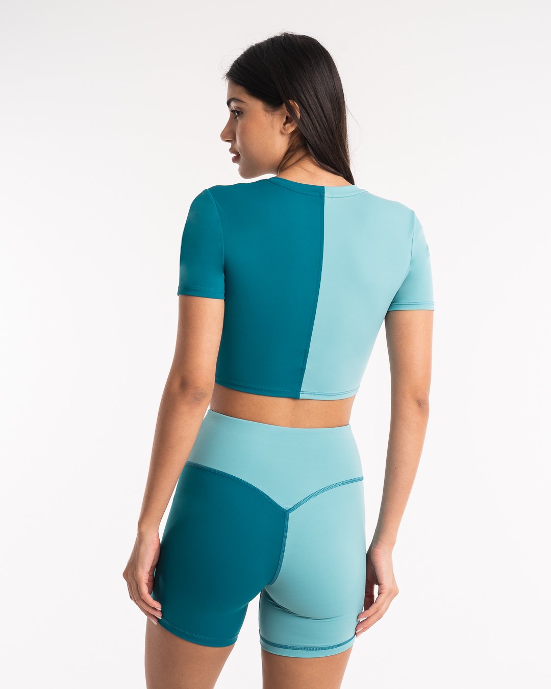 Lisa Crop Top - Teal | BOXRAW