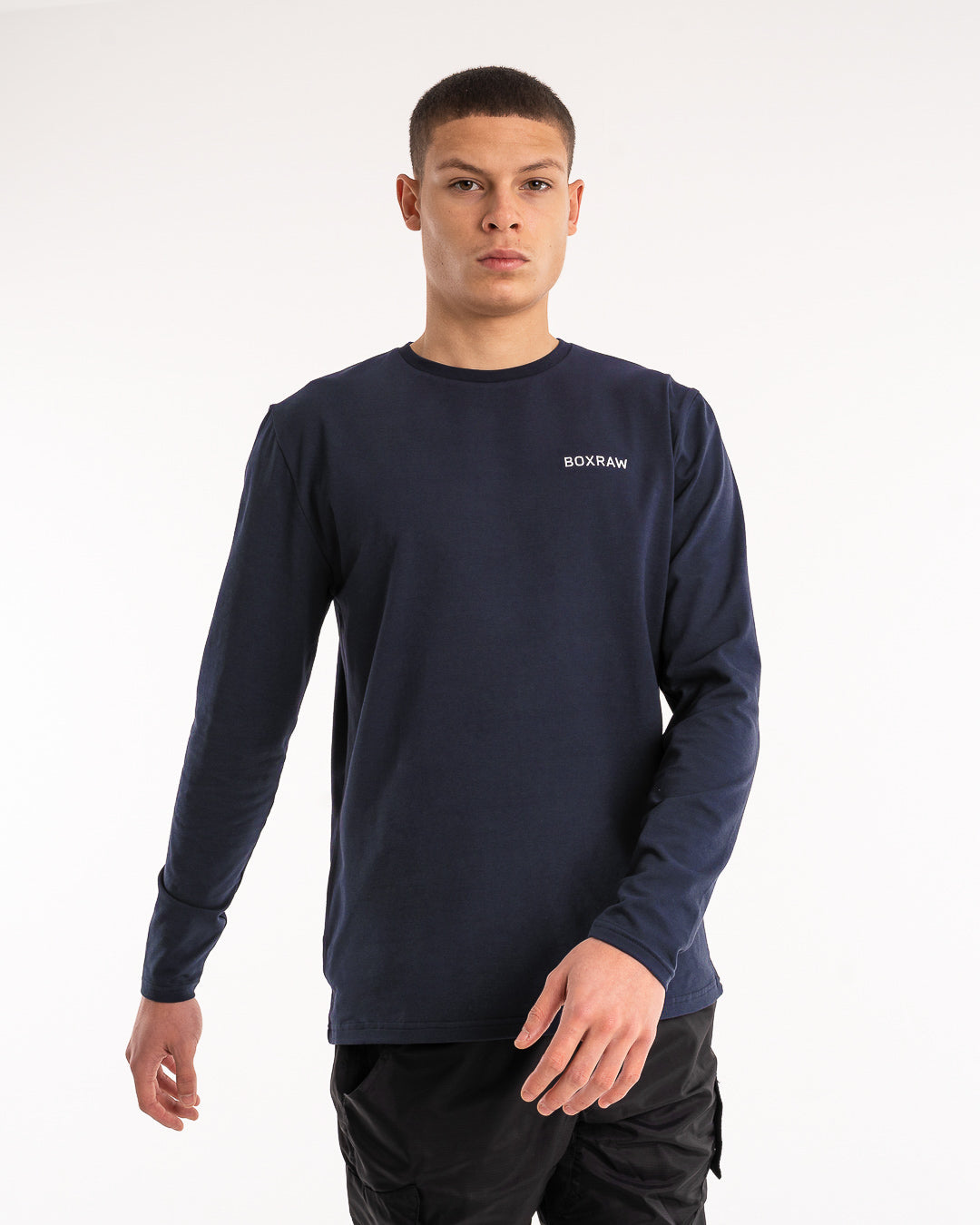 BOXRAW Long Sleeve T-Shirt - Navy