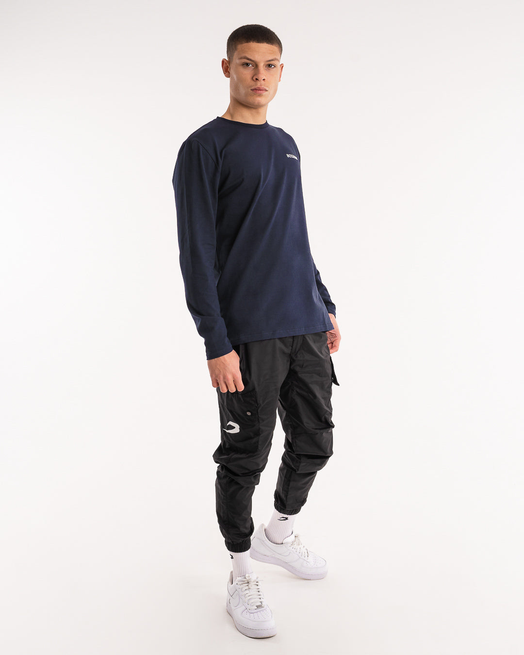 BOXRAW Long Sleeve T-Shirt - Navy